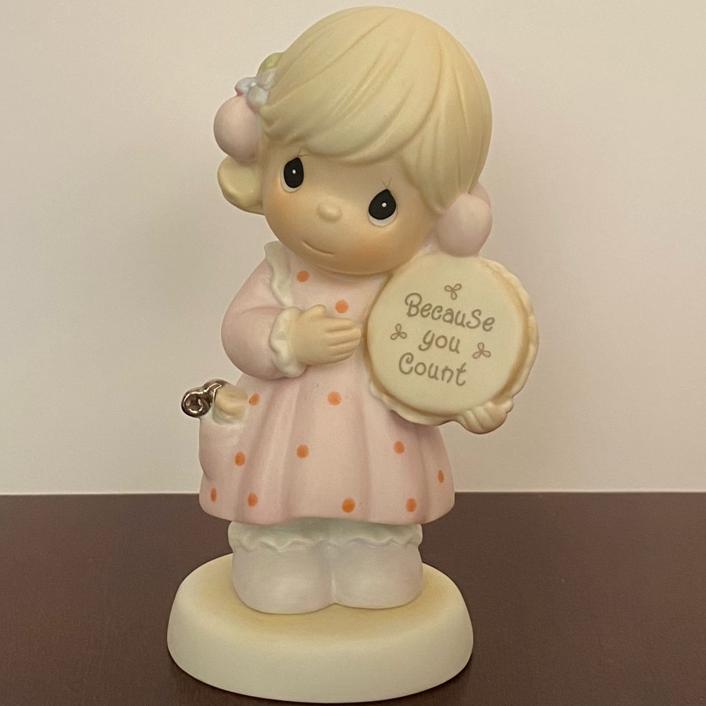 ‘You Count’ Precious Moments Cross-stitch Figurine #488372